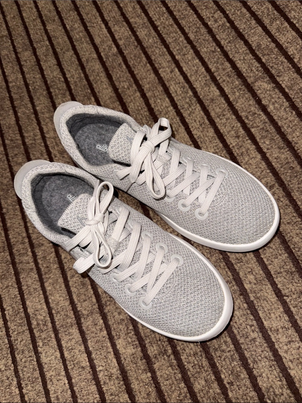 Allbirds Tree Pipers Womens 10 Shoes Gray Comfort Sneakers Lace Up EUC